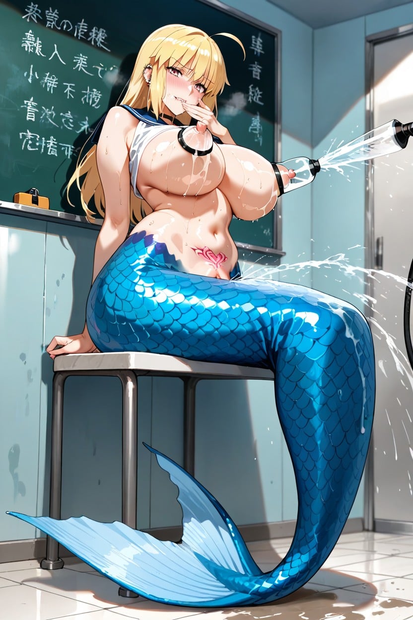 Long Length, Saber From Fate, Breast Squirting Hentai AI Porn