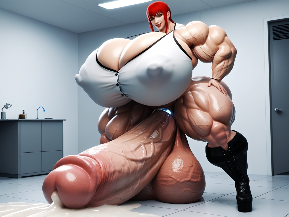 Fat Cock, Gigantic Huge Cock, Growth Shemale AI Porn