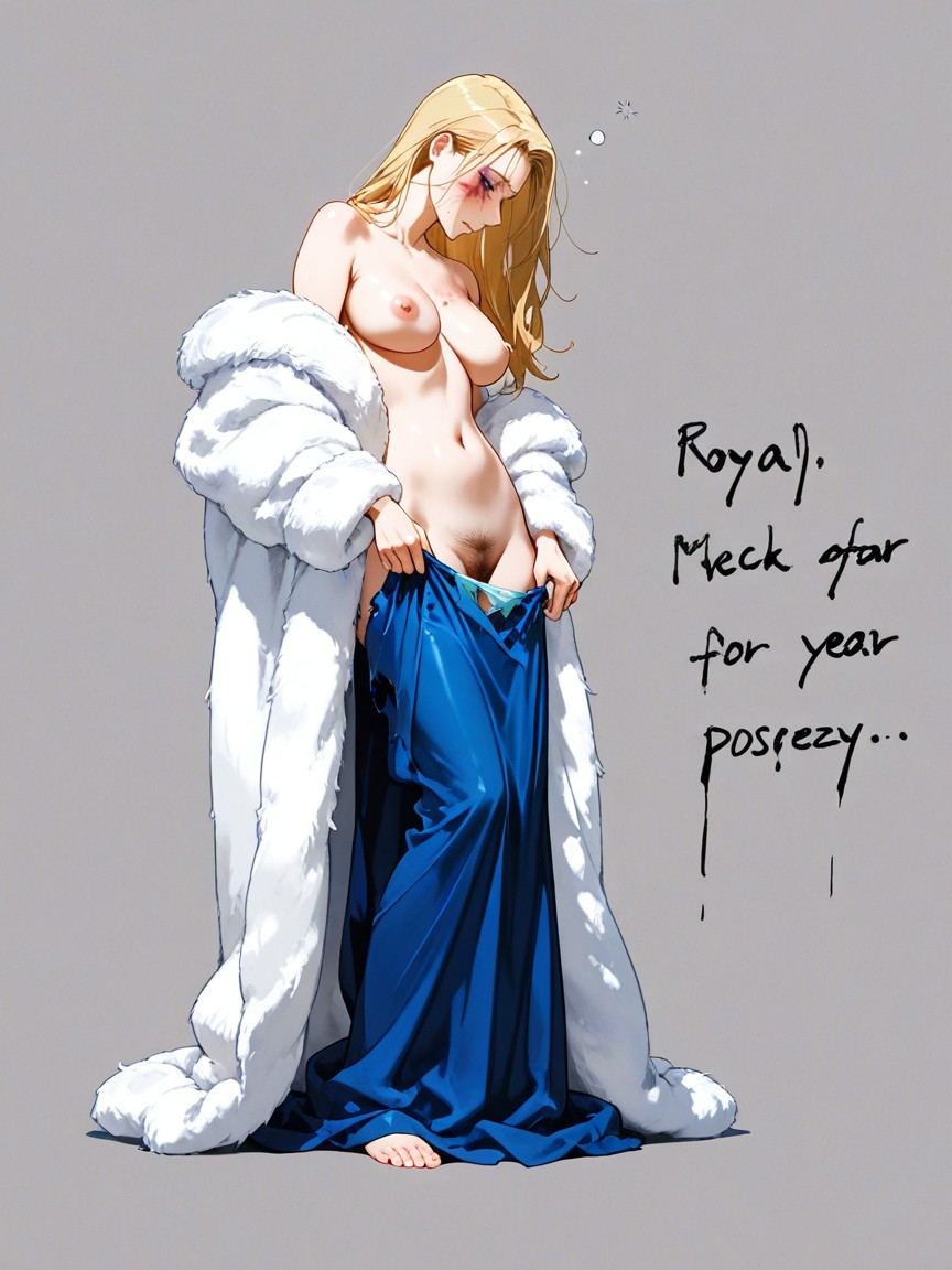Largo, Topless, Vello Púbico Hentai IA