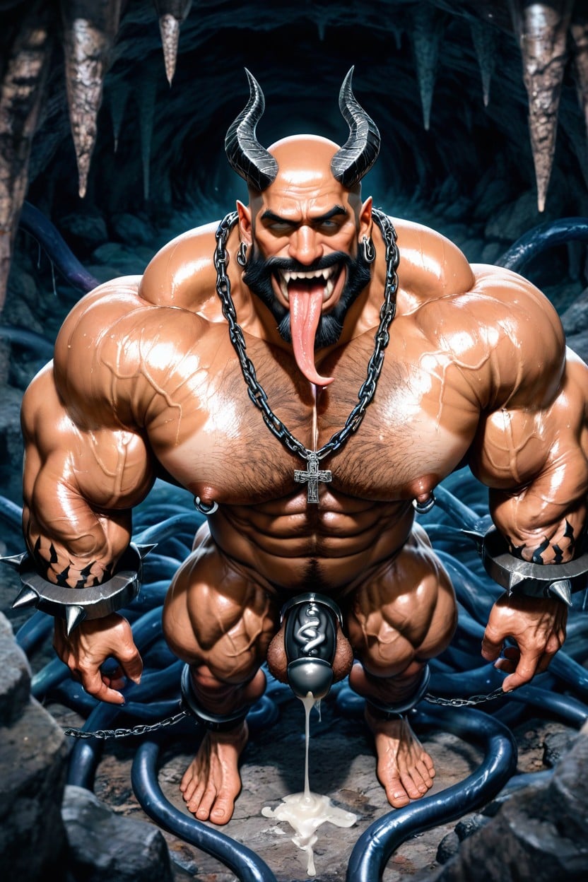 Massive Legs, Low Hanging Balls, Huge Muscles Porno IA Gay