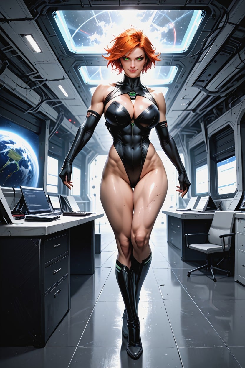 Best Detailed Hair, Ginger, Bedroom Hentai AI Porn
