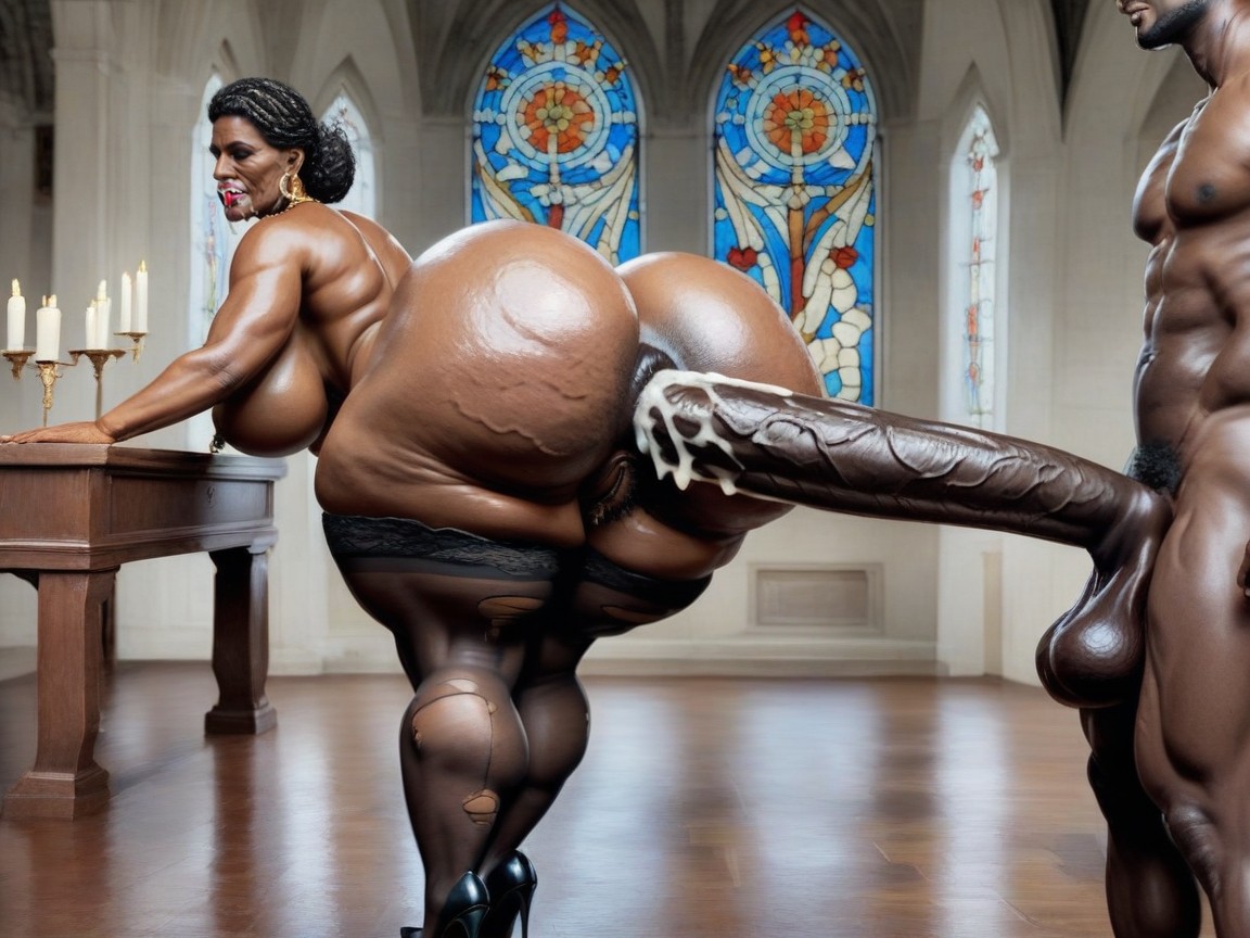 Hands On Ass, Hyper Ass, Arched Back AI Porn