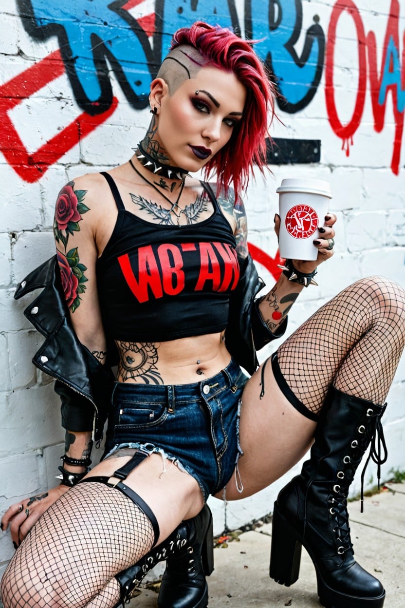Navel Exposed, Bdsm Style, Very Jeans AI Porn