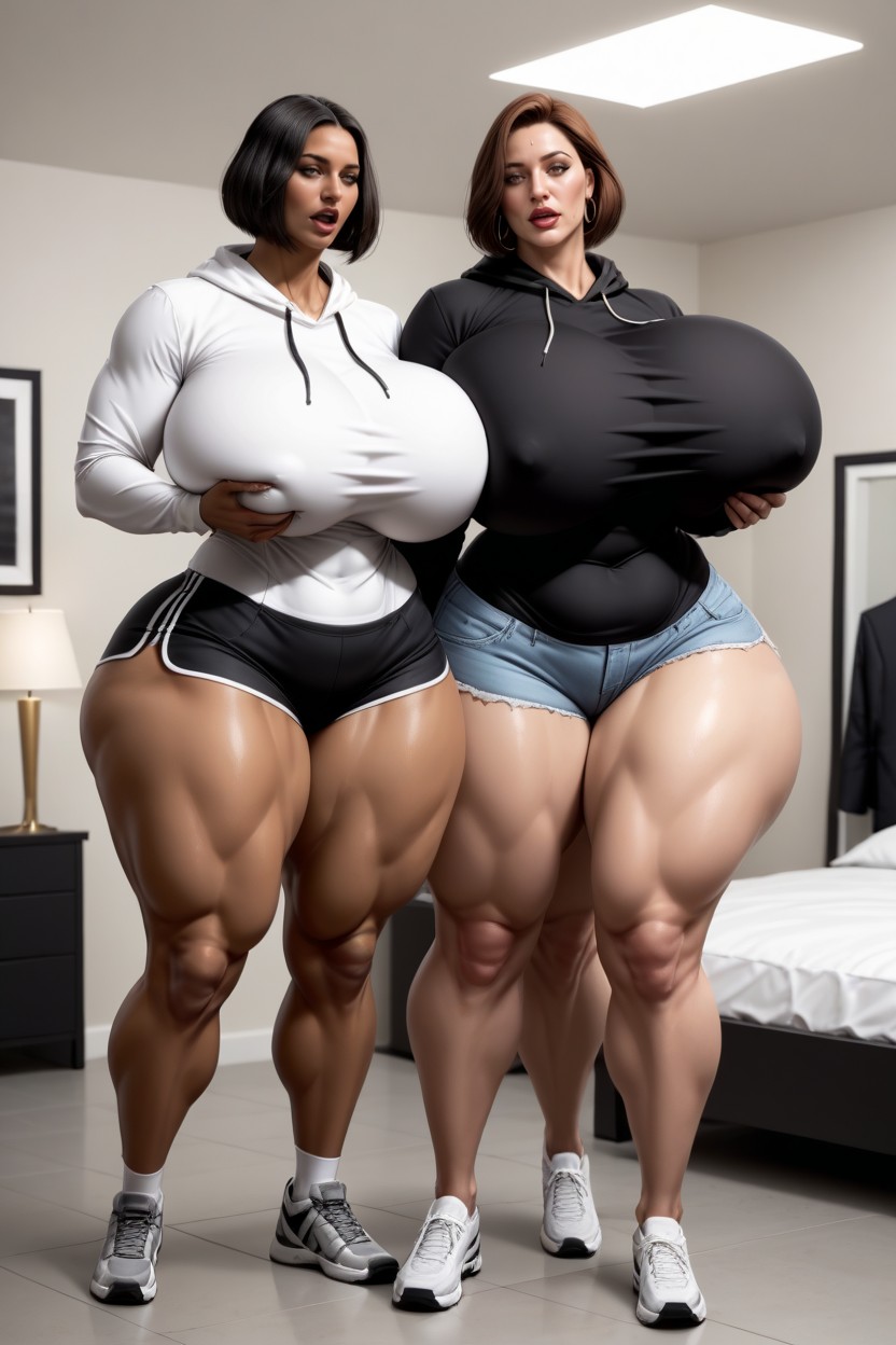 Groping, Thick Thighs, Man With Big Dick AI Porn