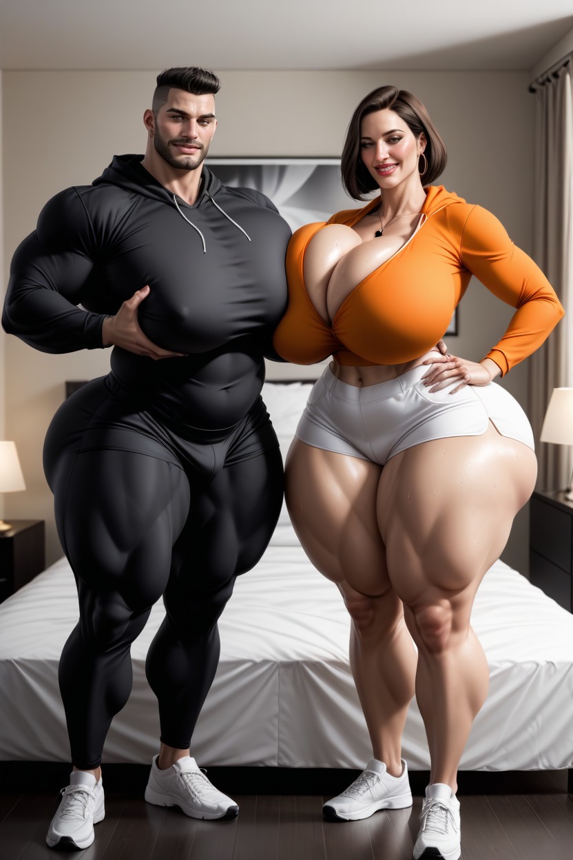 Buzzcut, Wide Hips, Hot Plump Pawg AI Porn