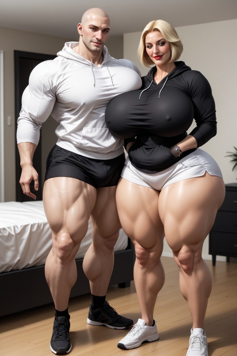 White Man, Blonde Hair, Groping AI Porn