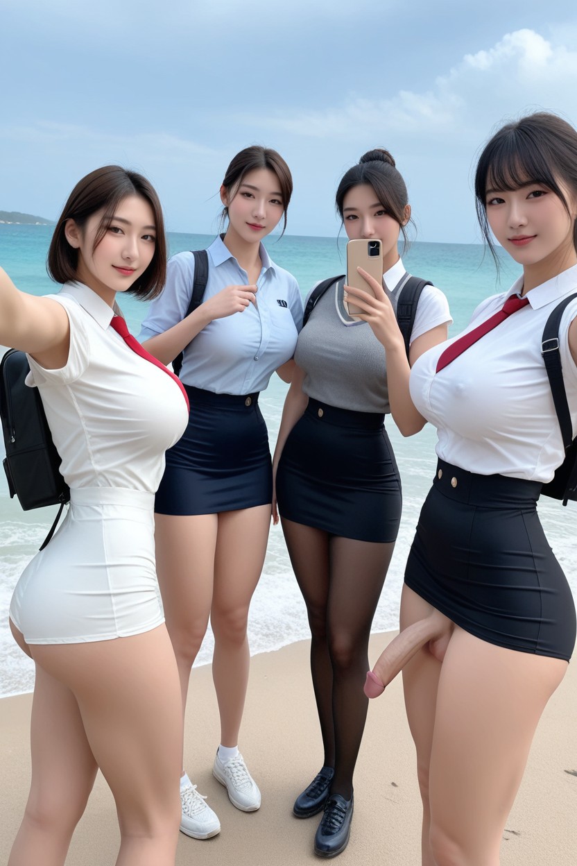 Vue De Côté, High Res, Ultra Waist Porno IA Asiatique