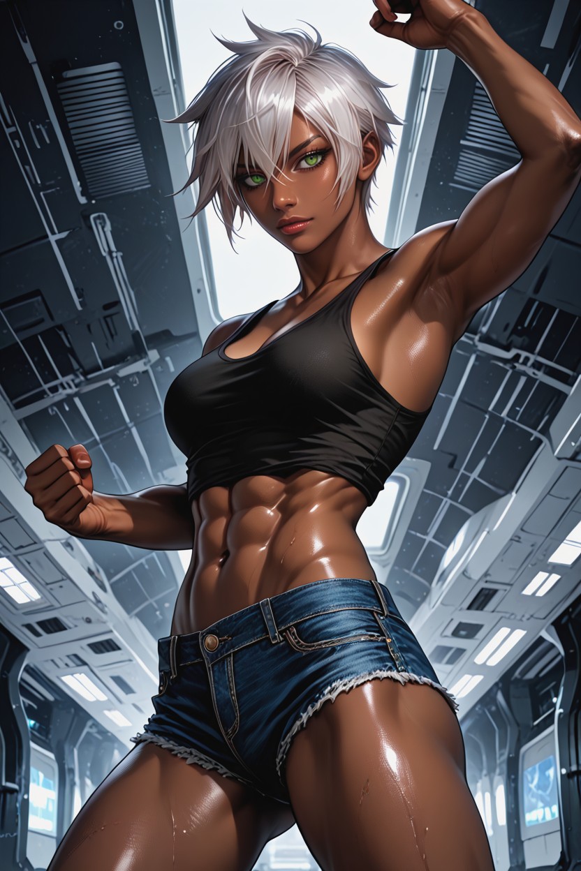 18+, Bright Eyes, Green Eyes Hentai IA