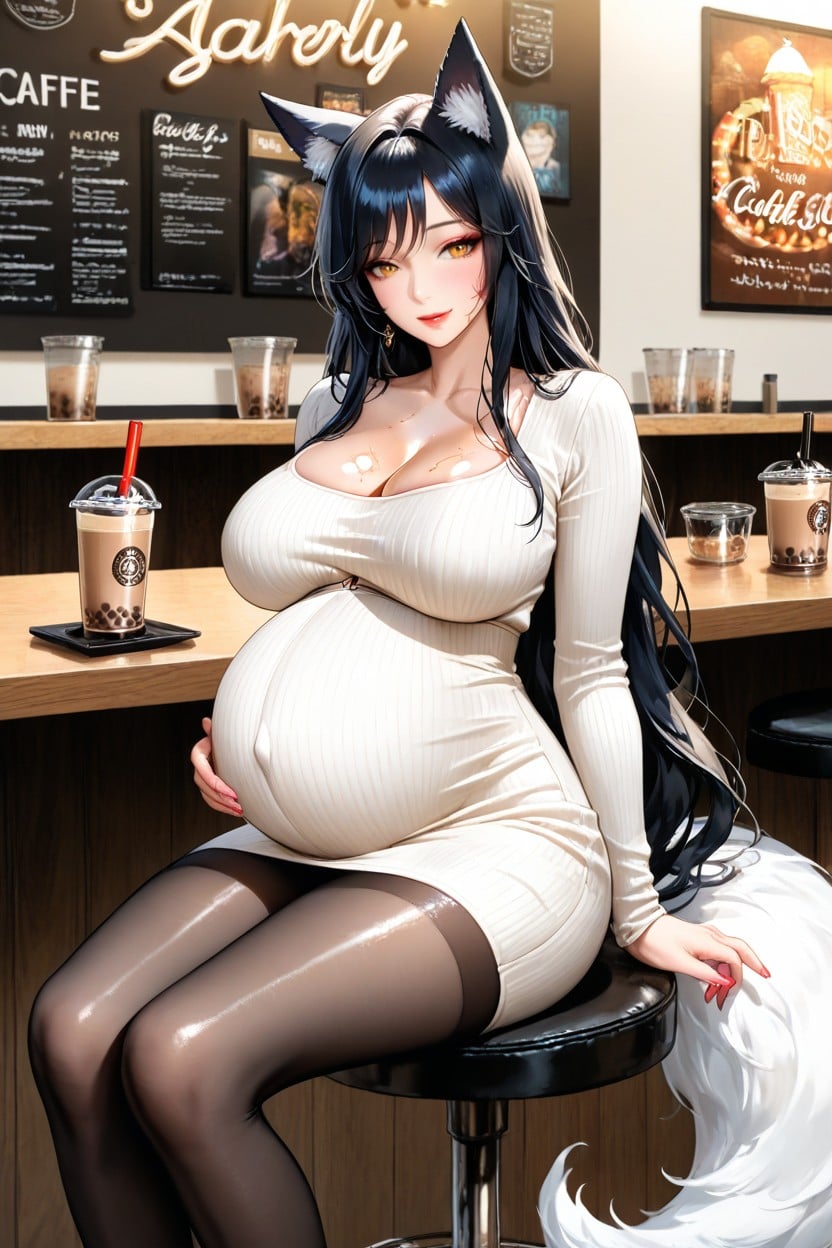 Excessively Long Hairs, Closed Dress, Cm Tall Hentai AI Porn