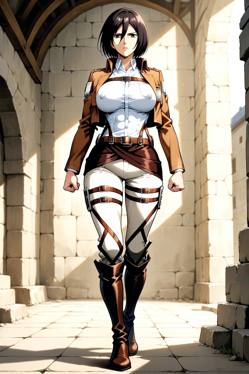 Erect Nipples, Full Body, Single Character Hentai AI Porn