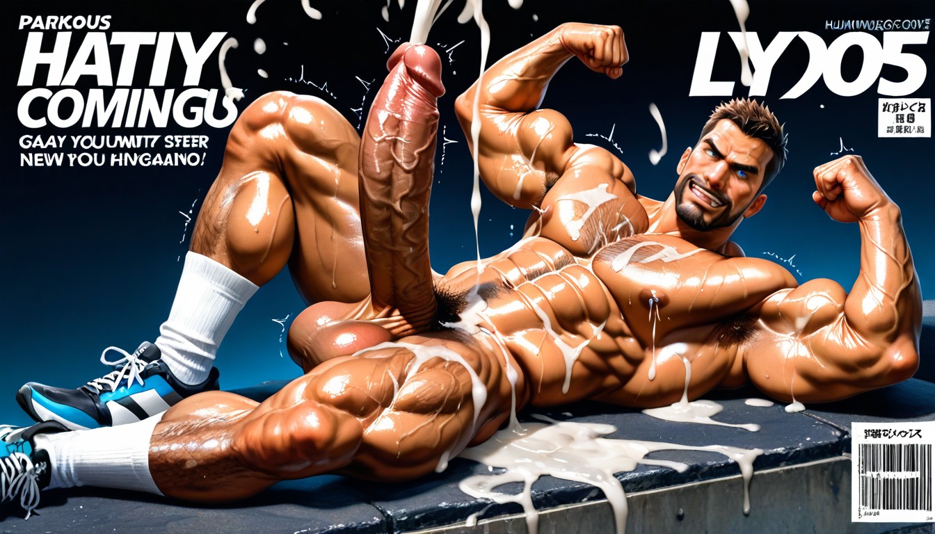 Hyper Realistic Photo, Park Background, Only Male Porno IA Gay