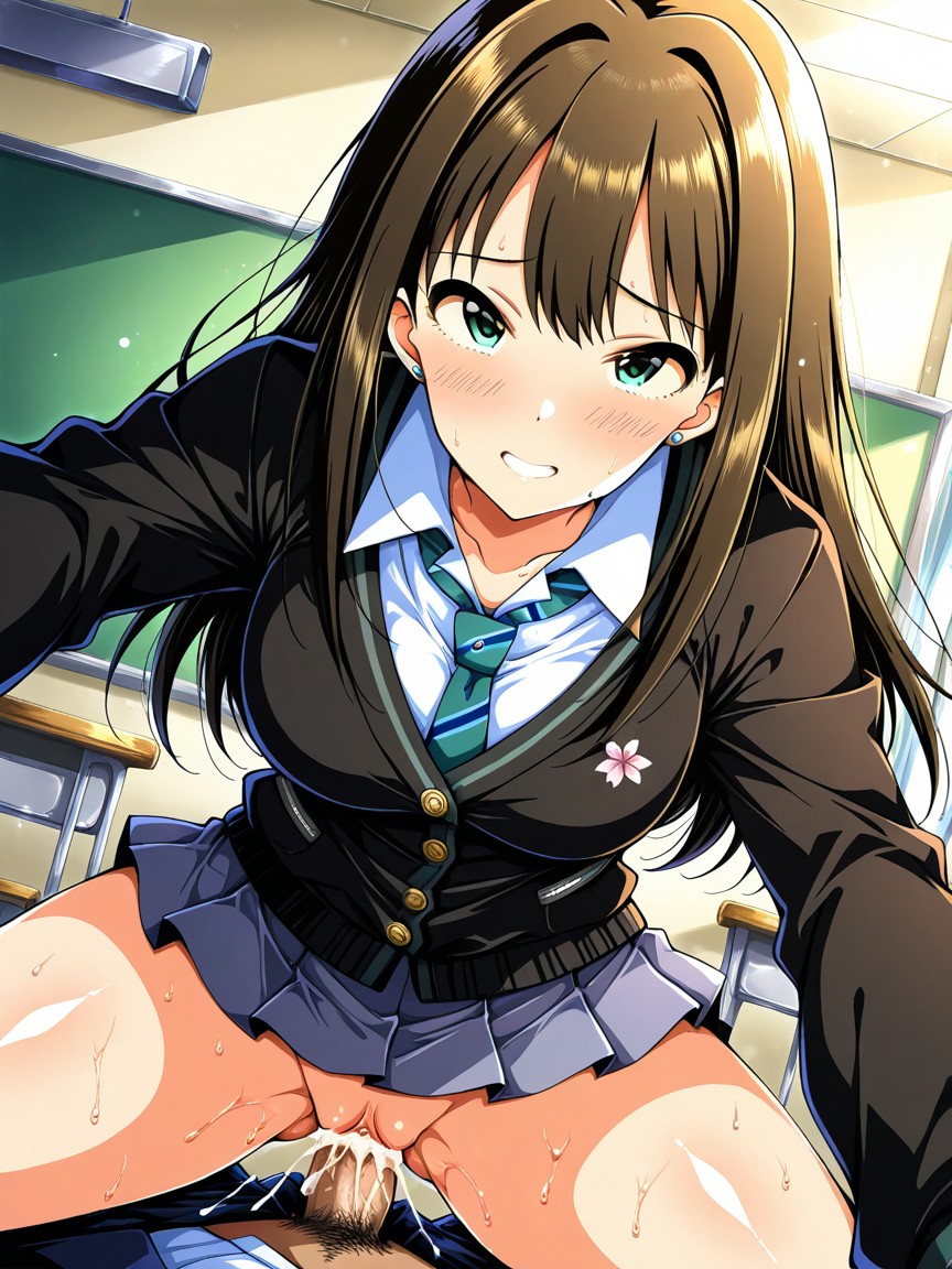 Schoolroom, Microskirt, 18+ Hentai AI Porn