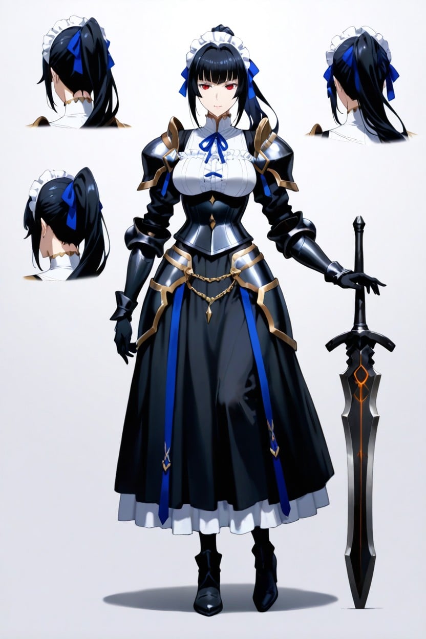 Full-body Character Portrait, Medium Ass, Crisp Lines Hentai AI Porn
