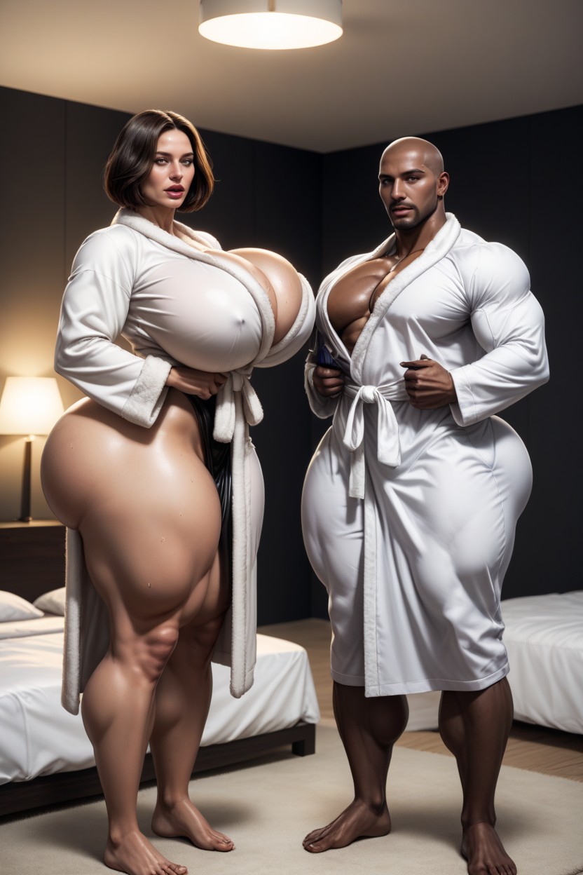 Buzzcut, Sweat A Lot, Man With Big Dick AI Porn