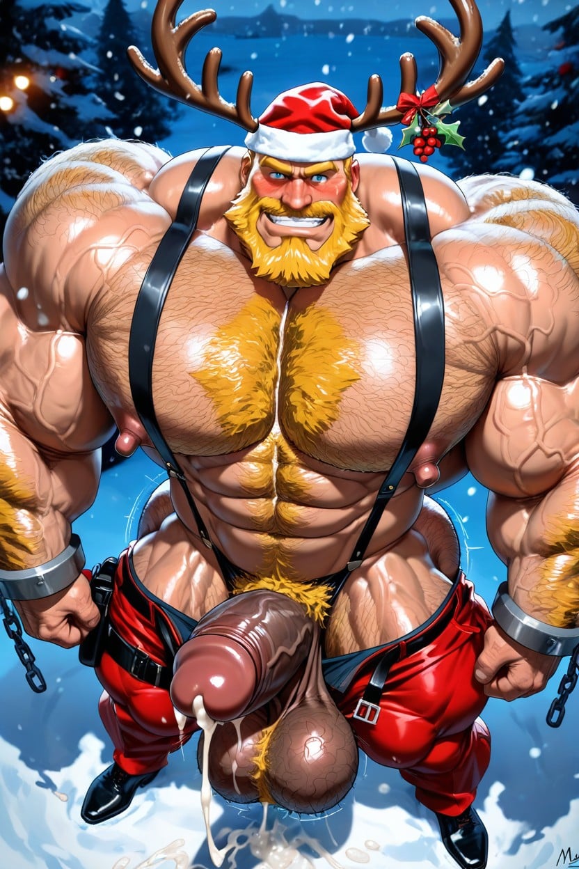 Steel Collar, Massive Heavy Hairy Balls And Erect Cock, Anatomically Correct Porno gay IA