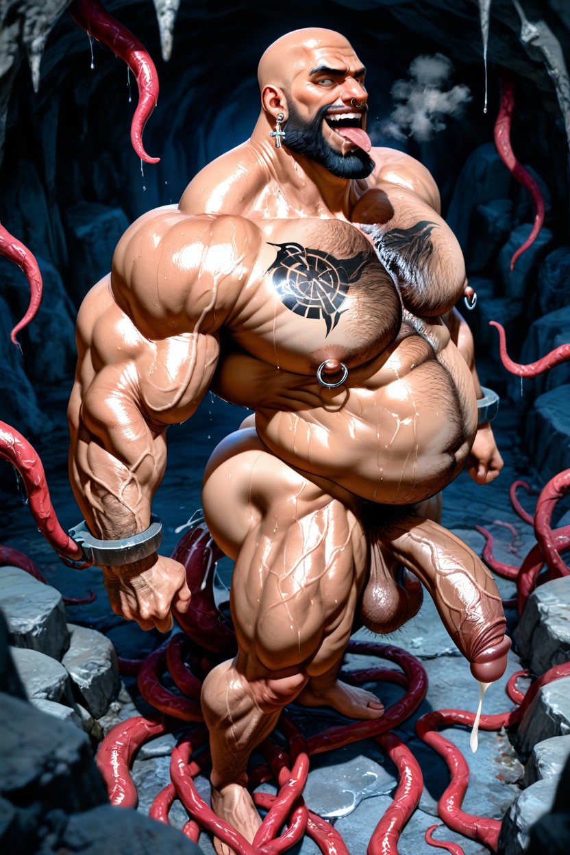No Hair On Chest, Vascular Muscles, 側視圖 AI同性戀黃片