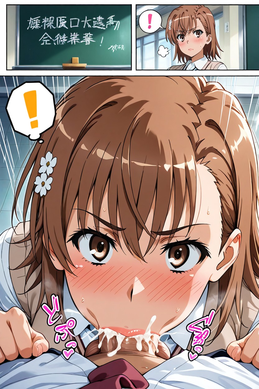Action Lines, Sweaty, Spoken Exclamation Mark Hentai IA