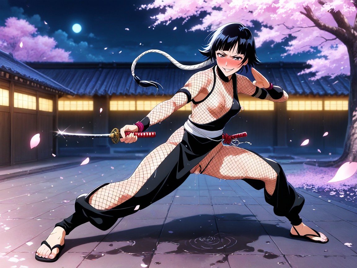 Sui Feng From Bleach, Erect Nipple, Aroused Hentai IA