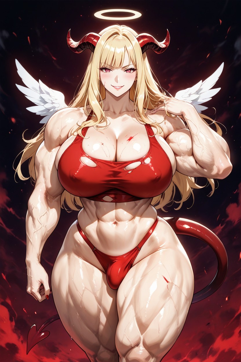 Wide Hips, 18+, Extremely Muscular Body Hentai AI Porn
