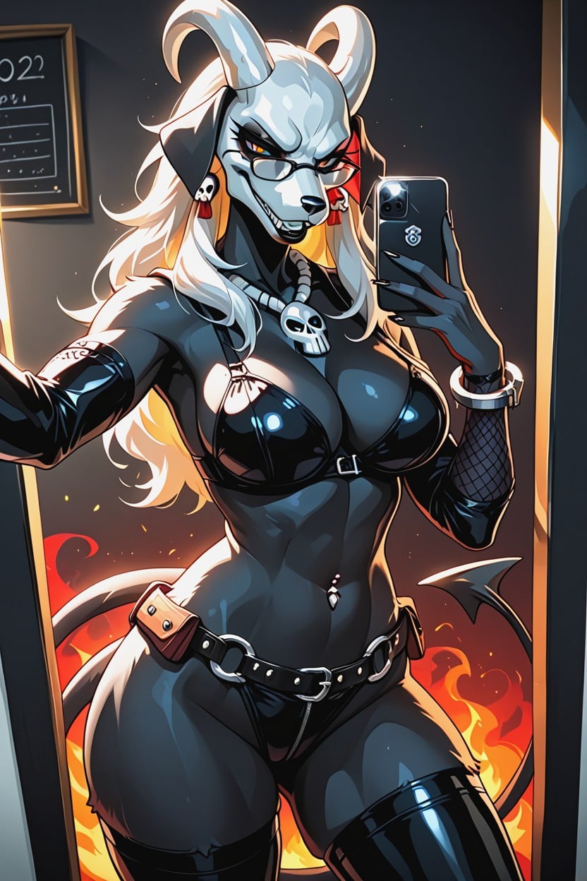 Silver Bracelets, Selfie, Furry Furry AI Porn