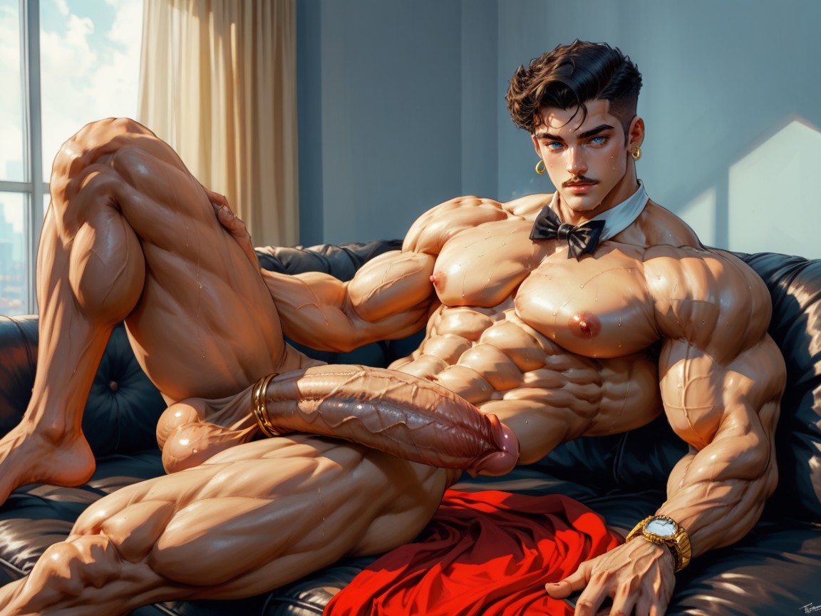 Moaning, Huge Cocks, Muscular Glutes Porno IA Gay