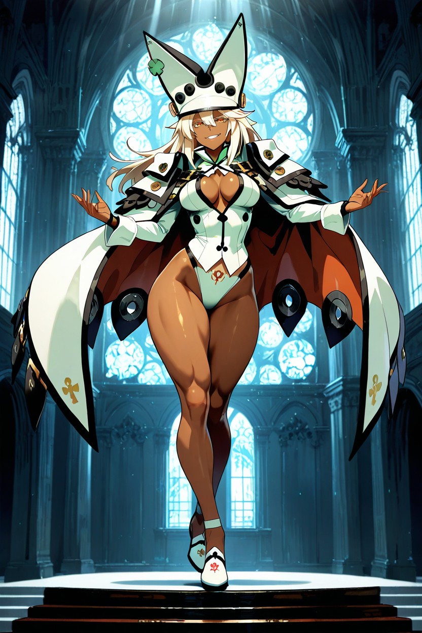 Flying, Knees, Evil Smug Smile AI Porn