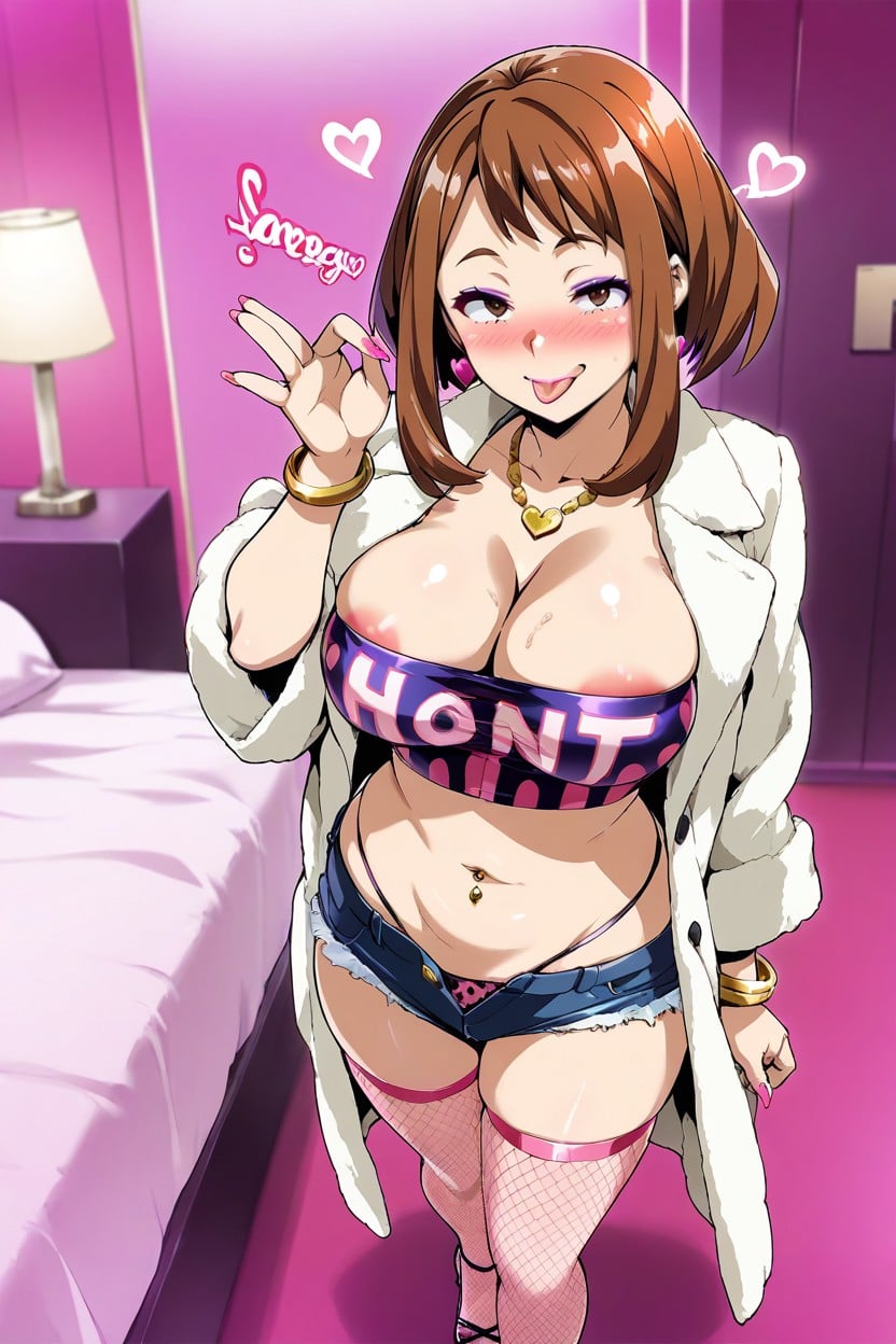 Gold Bracelet, 18+, Heart Earrings Hentai AI Porn