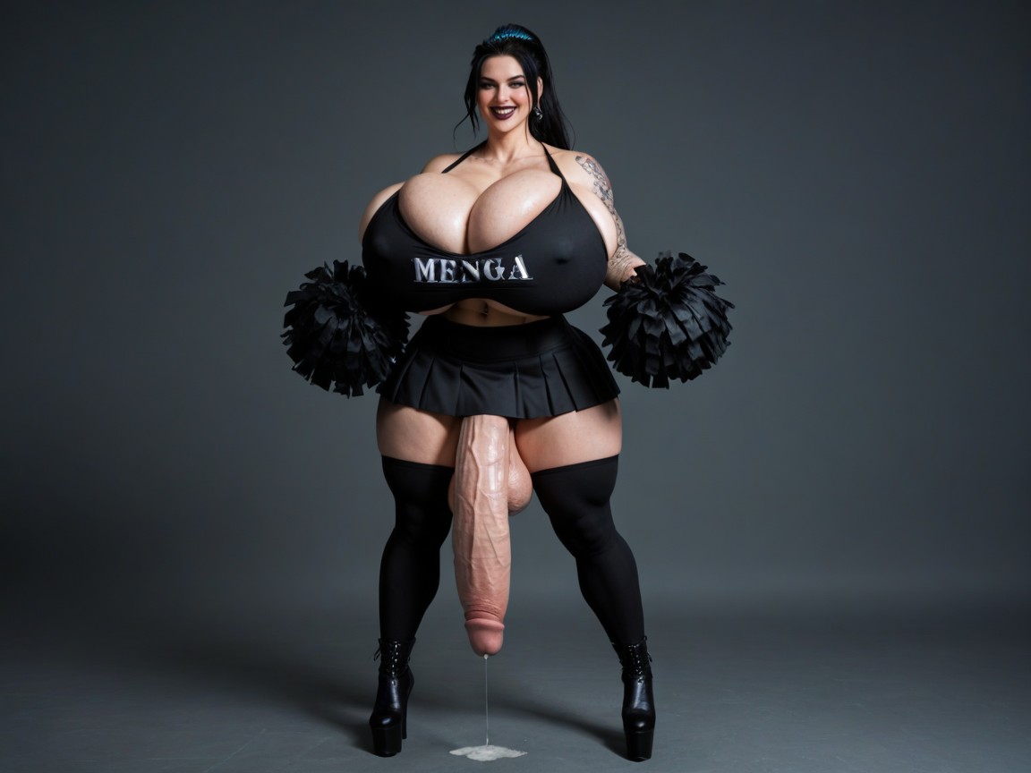 18+, Voluptuous Futanari Bbw Porn Star, Scary Mega Cock Shemale AI Porn