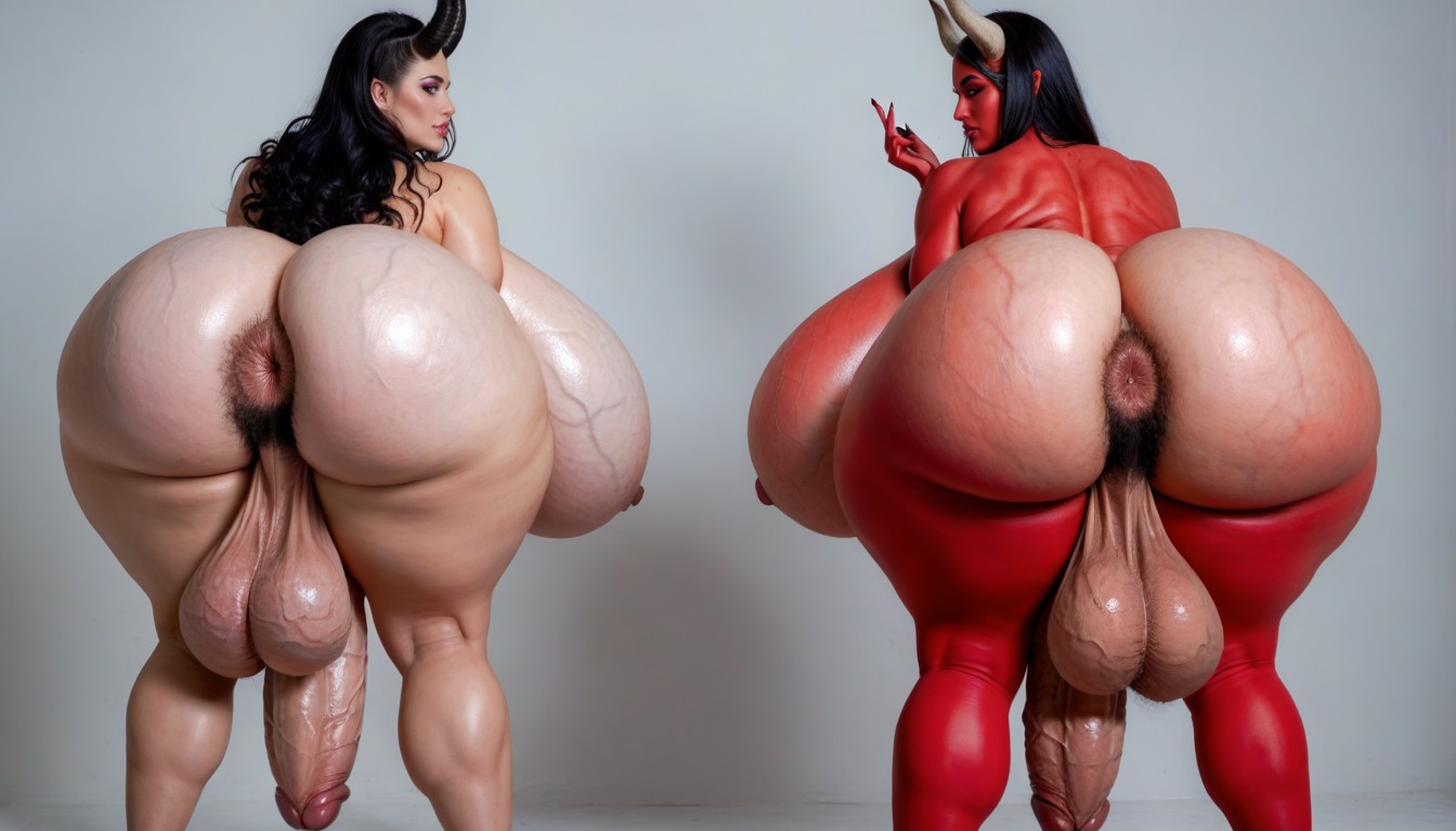 Royal Beautiful Face, Hairy Anus, Minotaur Succubus Shemale AI Porn