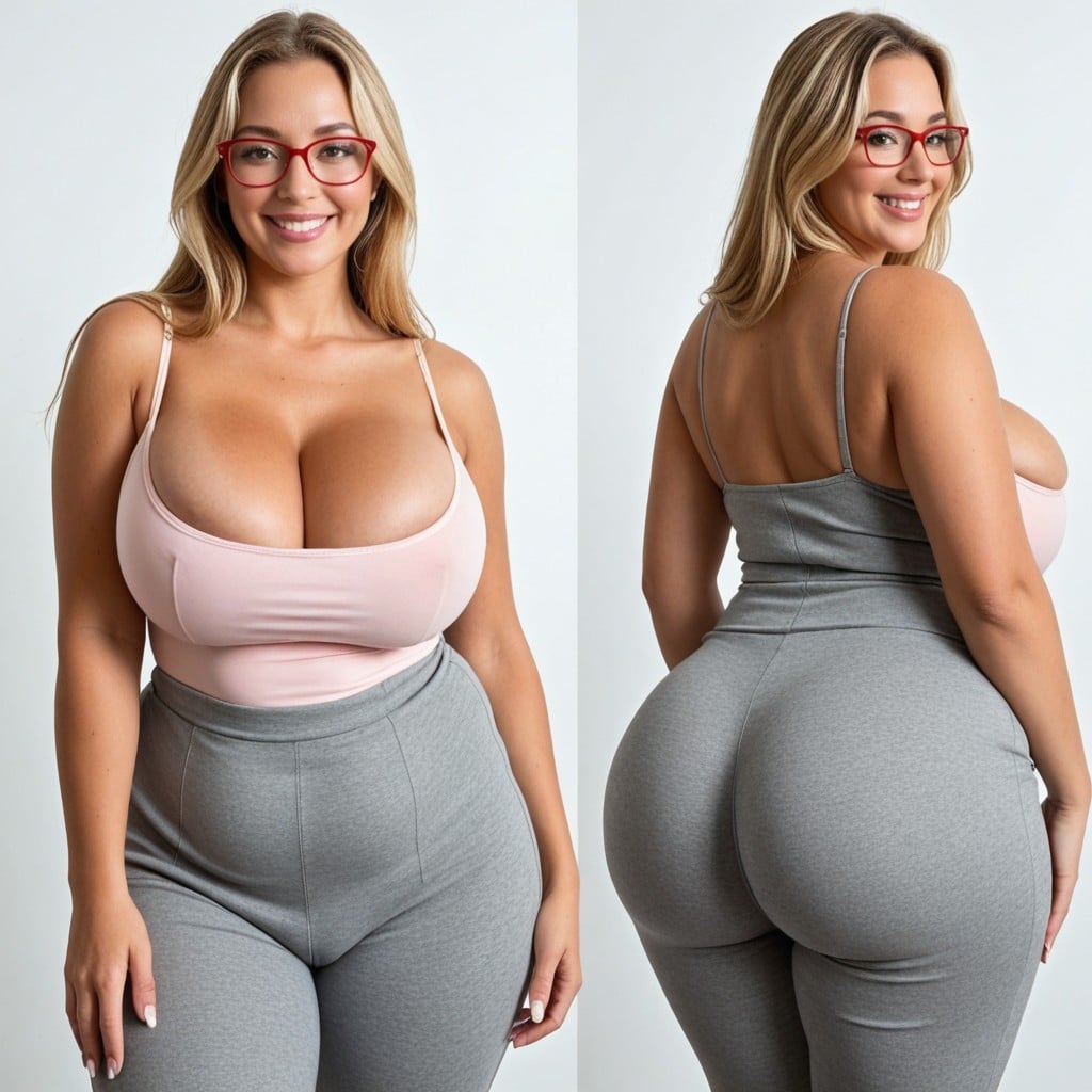 Gigantic Sagging Natural Breasts, Voluptuous, Giant Saggy Breasts AI Porn