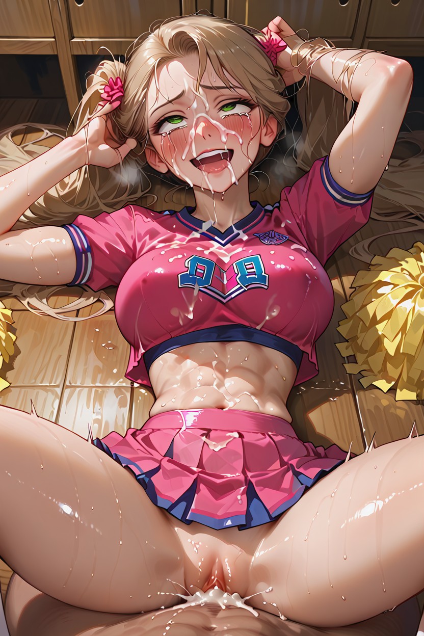 Wet Skin, Massive Breast, Man Offscreen Hentai AI Porn
