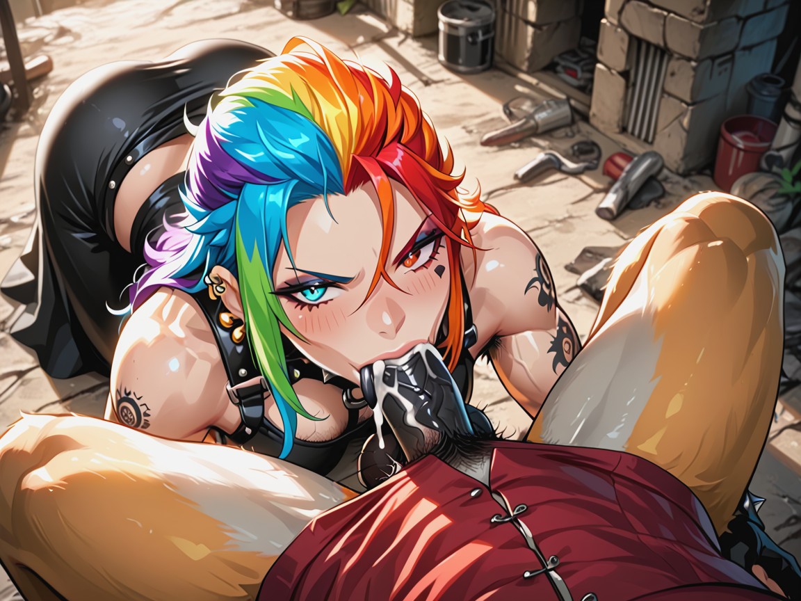 Close Up, Futanari Only, Top Down Hentai AI Porn