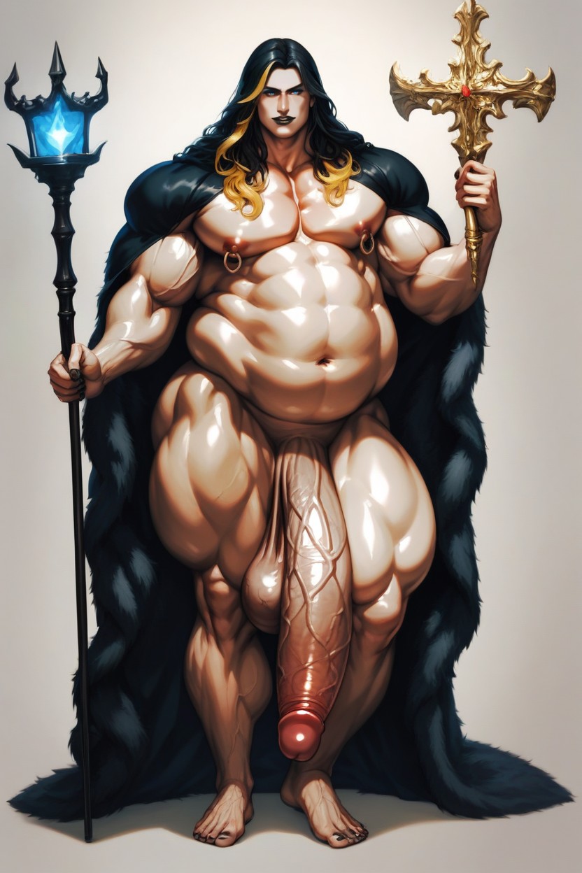 Thick, Impossibly Long Penis, Volumetric AI Gay Porn