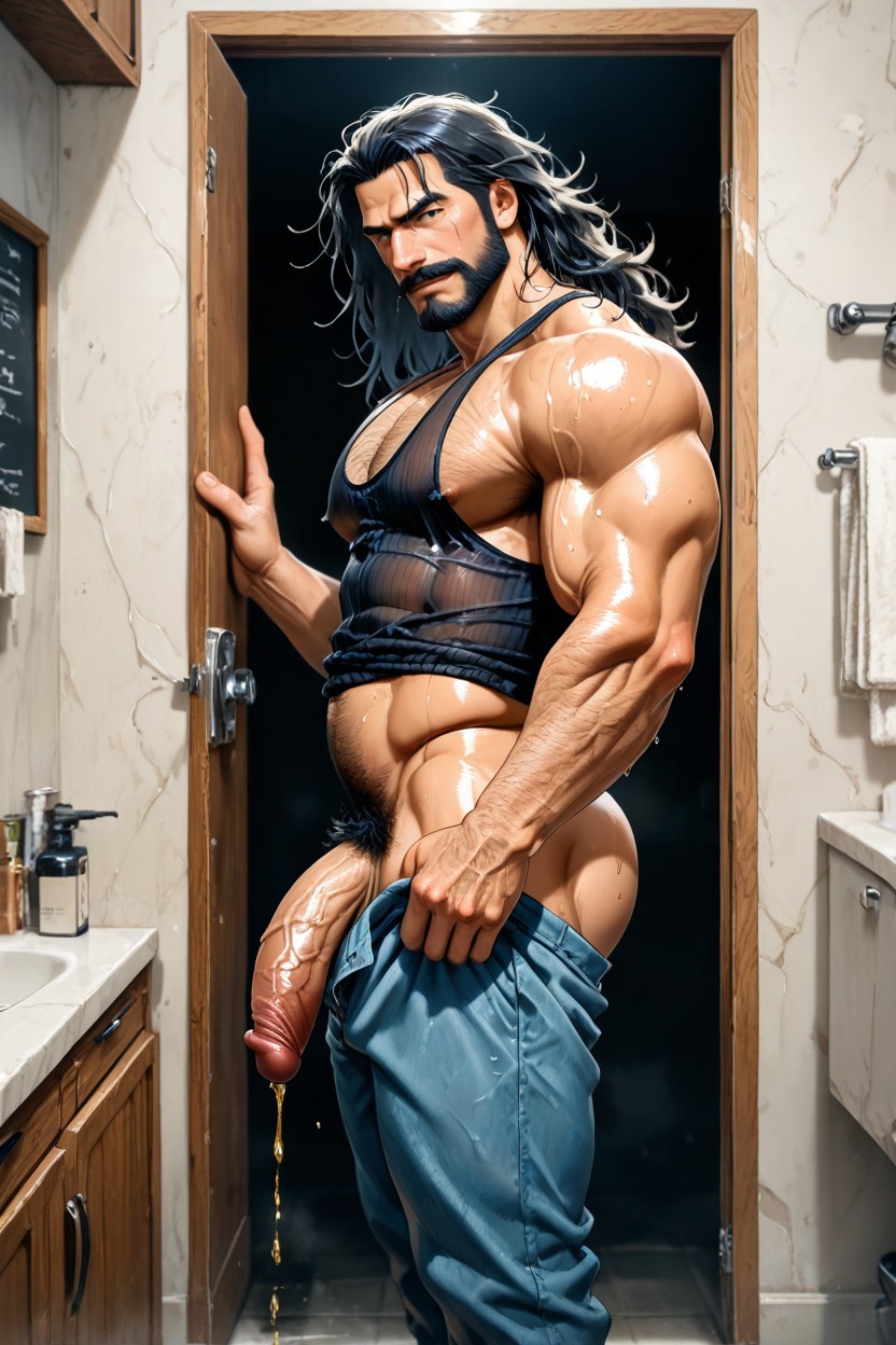 Side View, Tall, Broad Shoulders Porno IA Gay