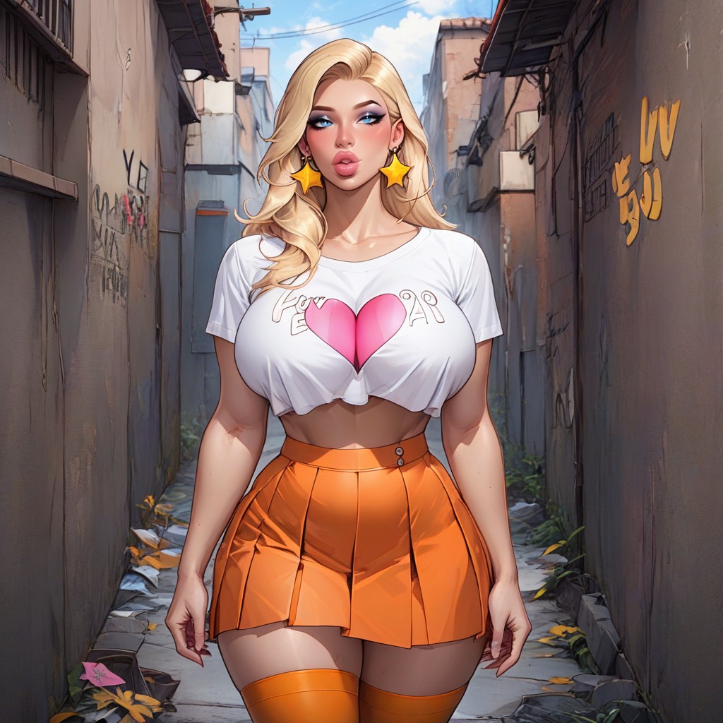 Makeup, Blushed_face, Slum AI Porn