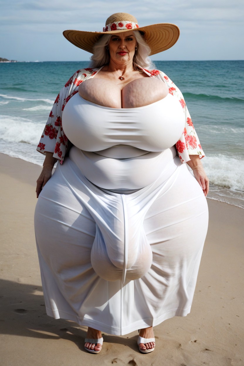 Long Sleeve, Ssbbw, Long White Pants AI Porn
