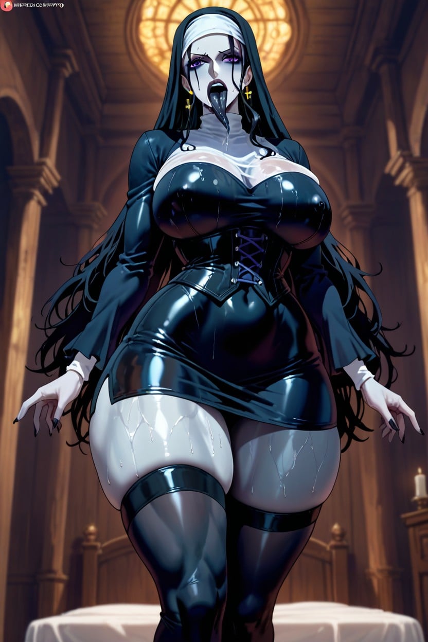 Bottom Up, Extremely Large Ass, Black Tongue Hentai AI Porn