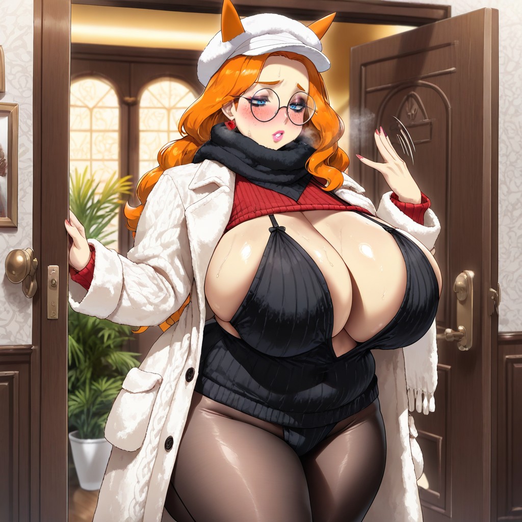 Freckles Covering Face, Red Chest Window Sweater, Ginger Hair Porno IA Gay