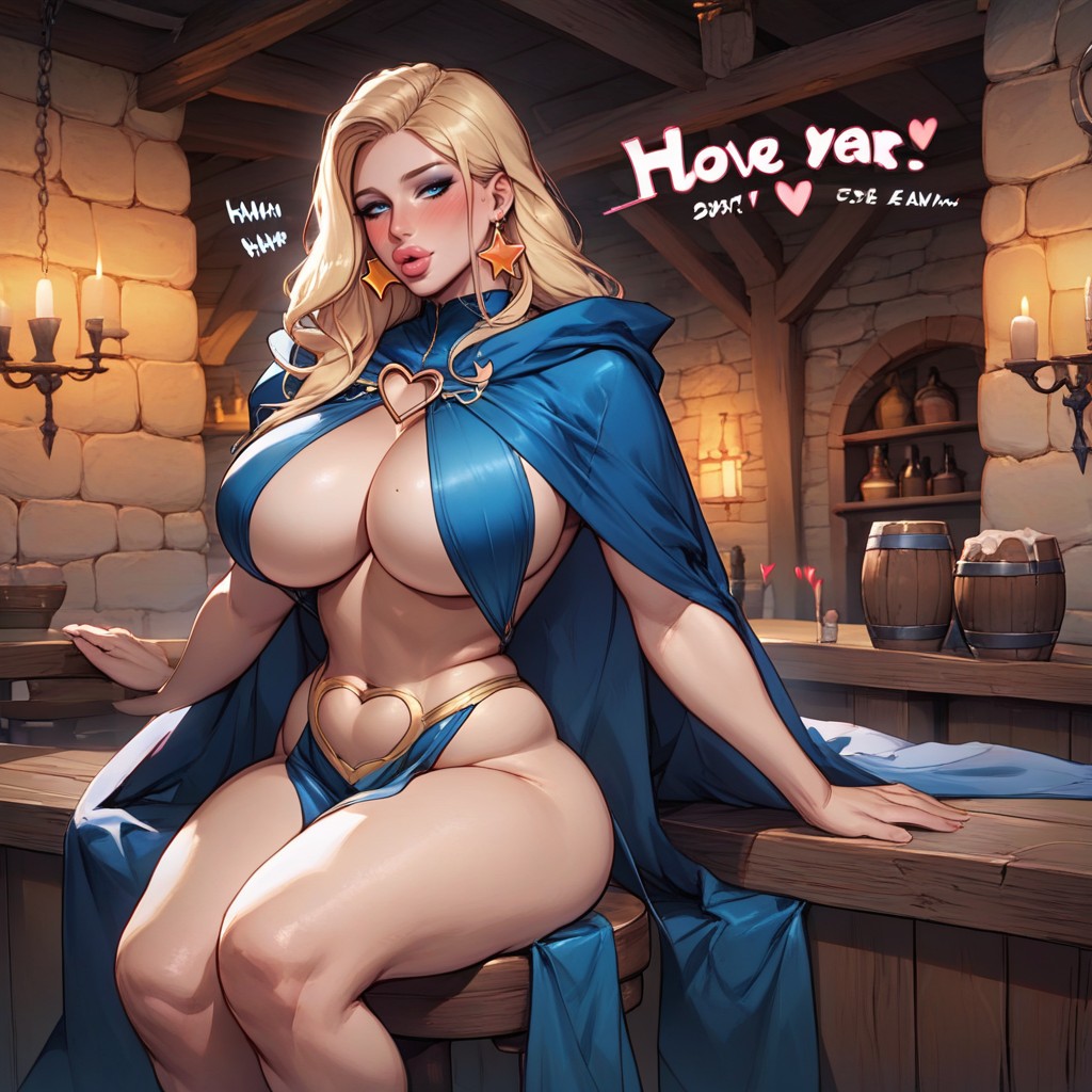 Blue Cape, Sound Effects, Bimbo AI Porn