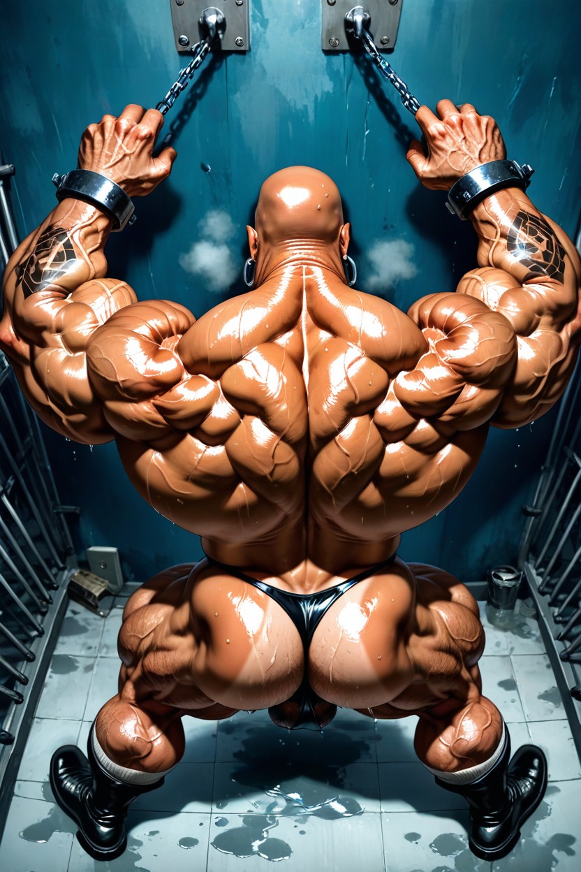 Monster Neck, Dark Tanned Skin, Naked Porno gay IA