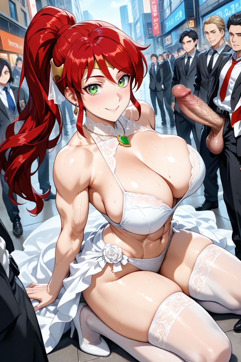 Hourglass Figure, Fit, Side View AI Porn