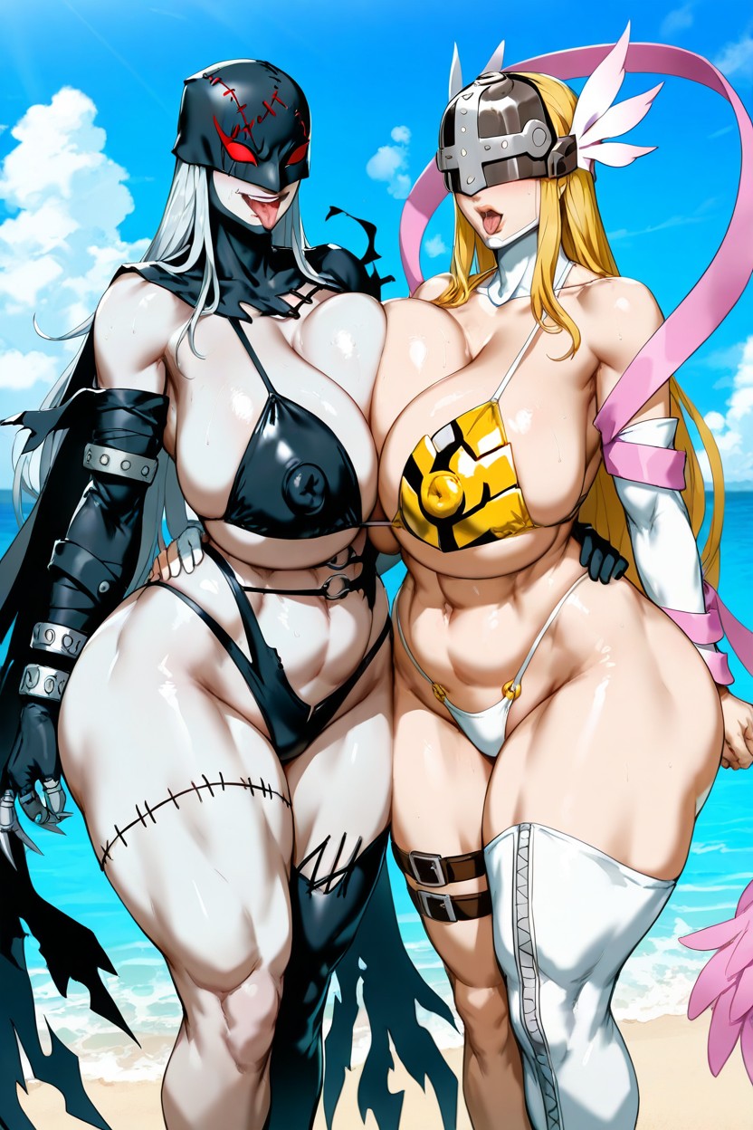 Beach, Kunaboto Style, Standing AI Porn