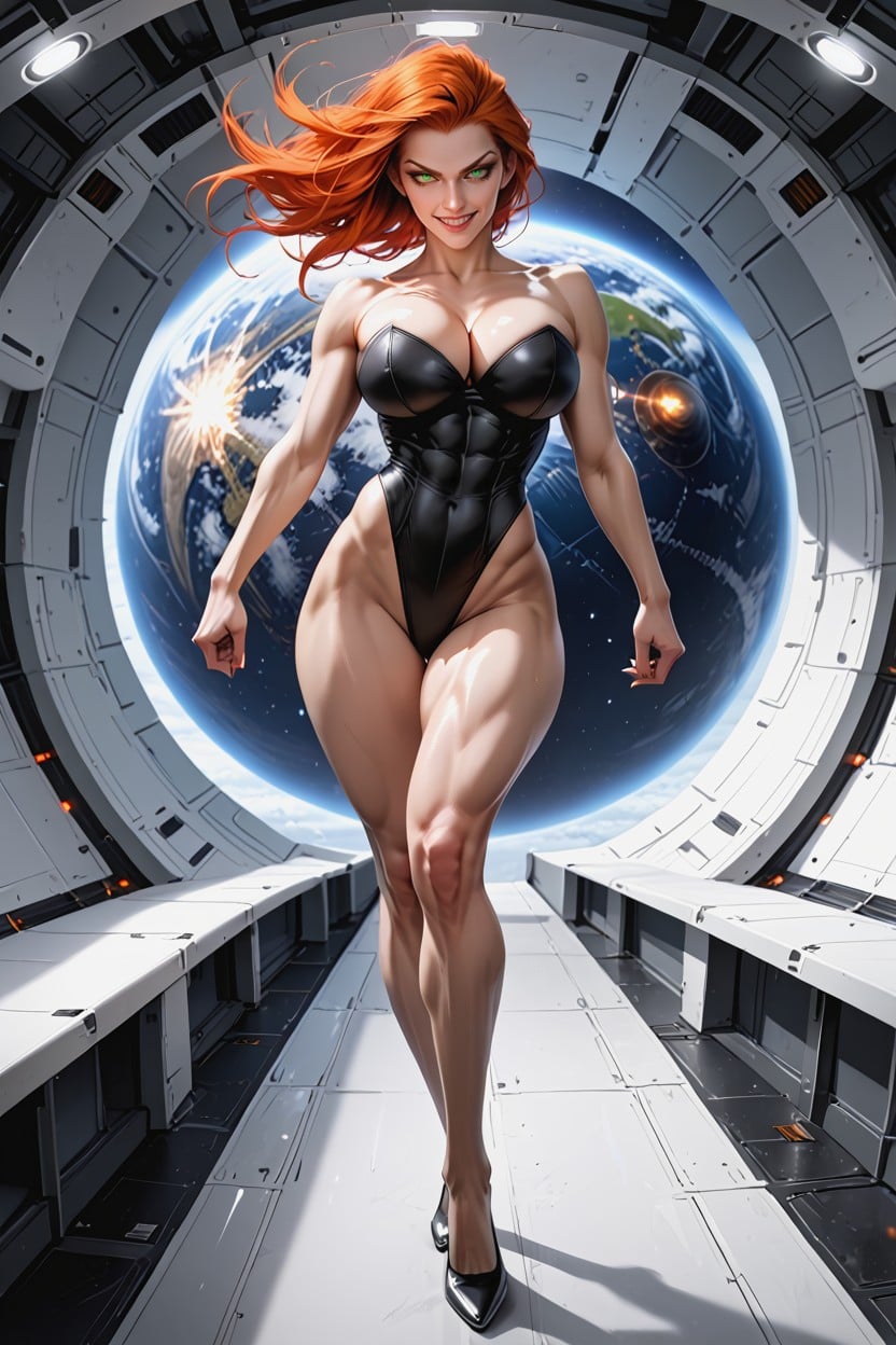Naked Legs, Fit, Ginger Hentai AI Porn