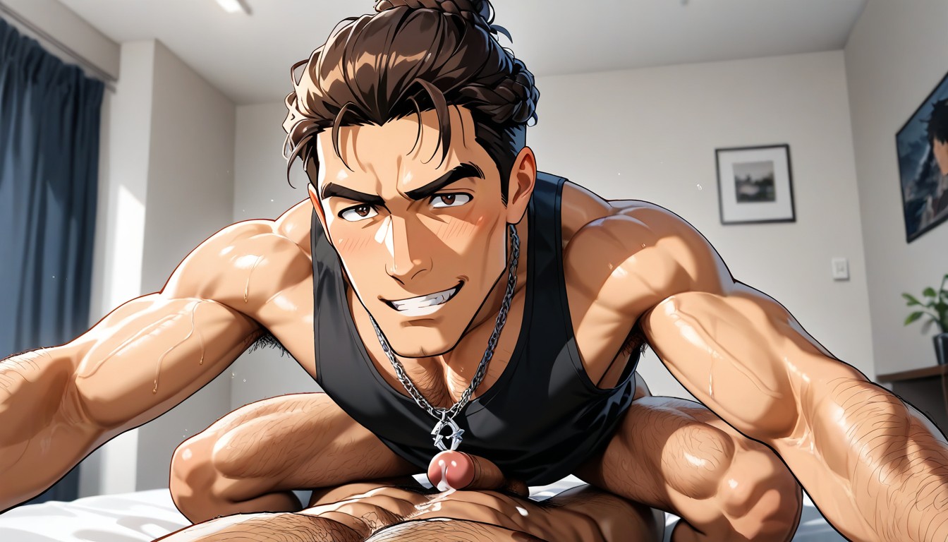 Cumshot, 18+, Full Body AI Gay Porn