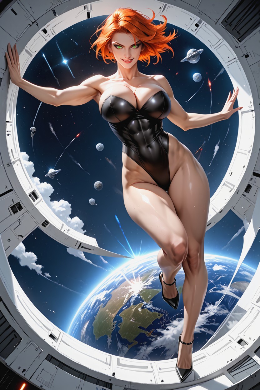 Tomboy Haircut, Detailed Face, Perfect Anatomy Hentai AI Porn