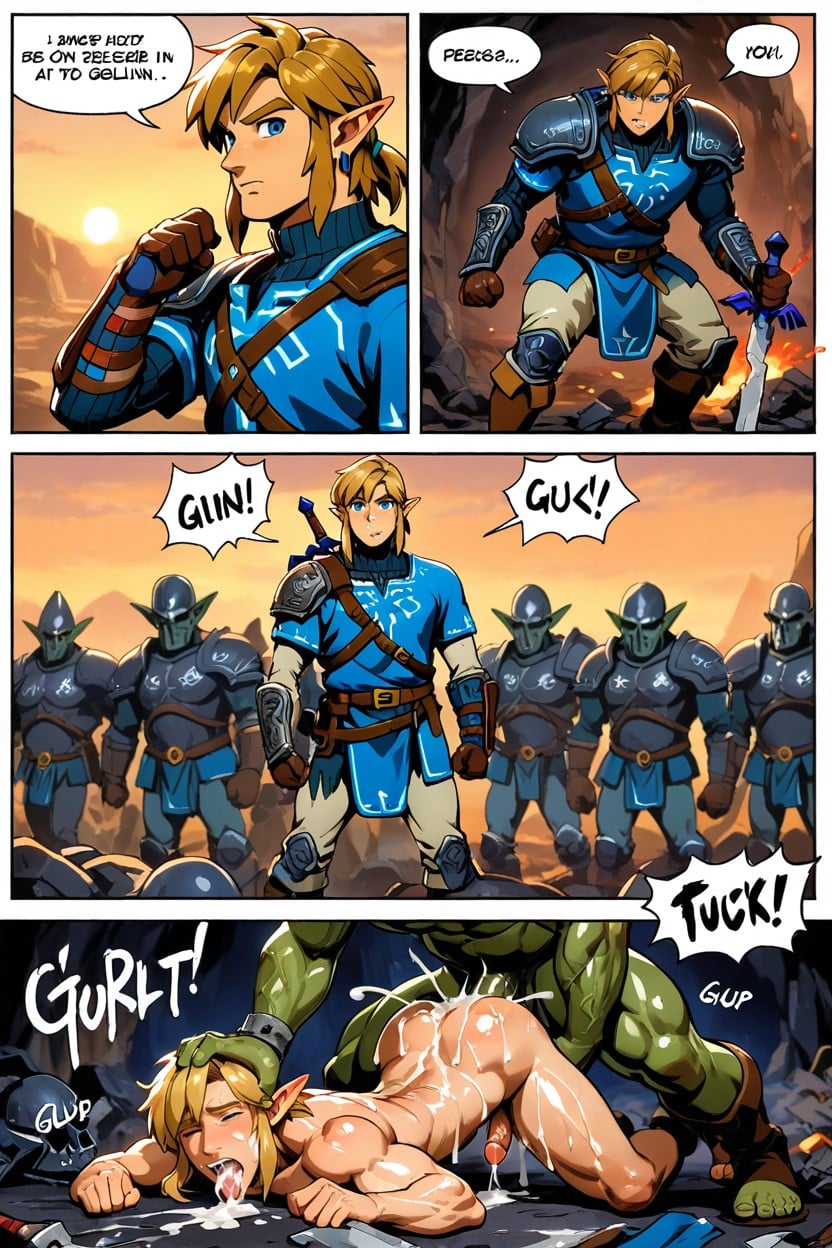 Goblins Standing Around, Cum Everywhere, Masturbates In The Mouth Porno IA Gay