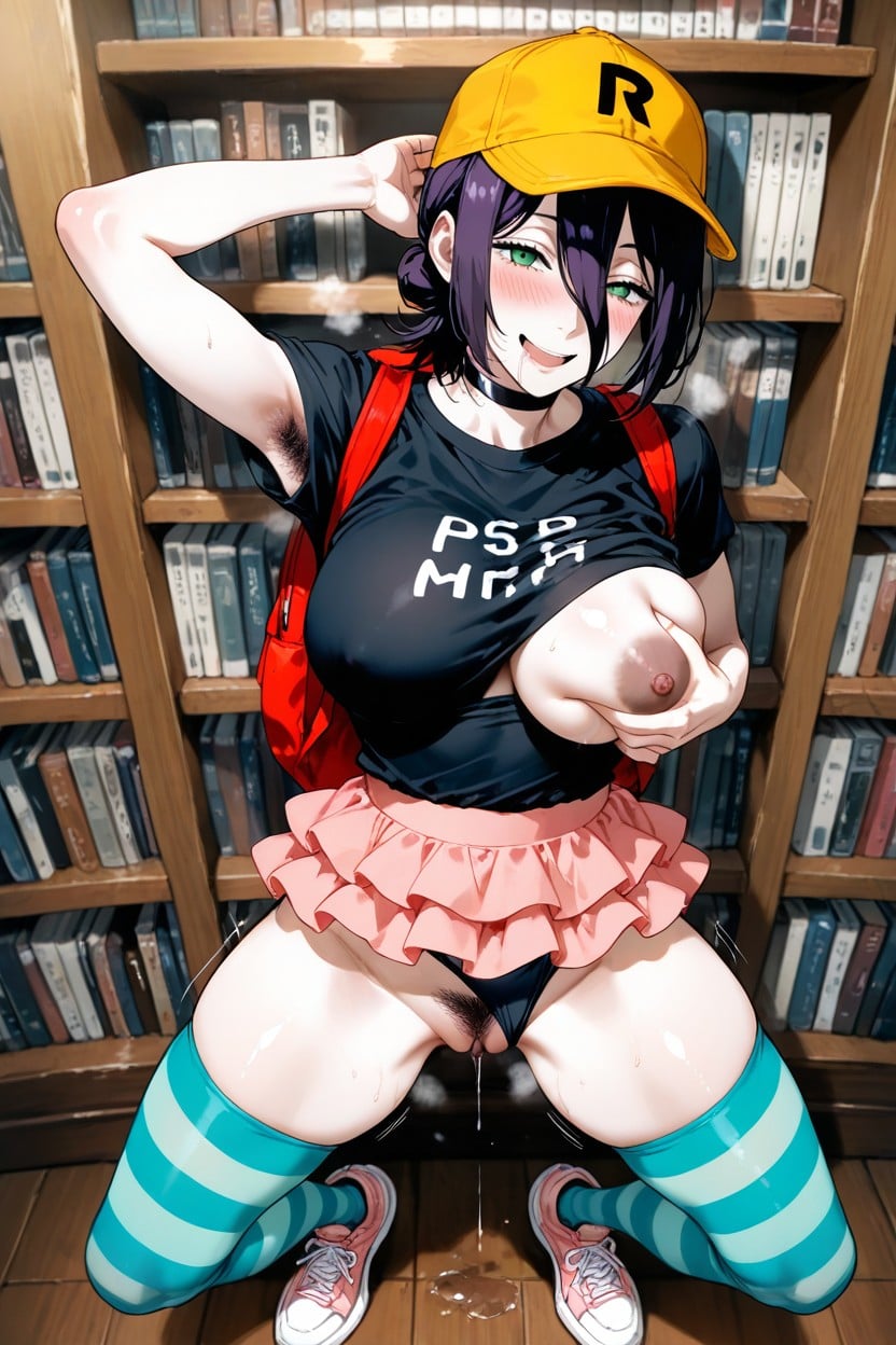 Sneakers, Natural Breast, Drooling Hentai IA