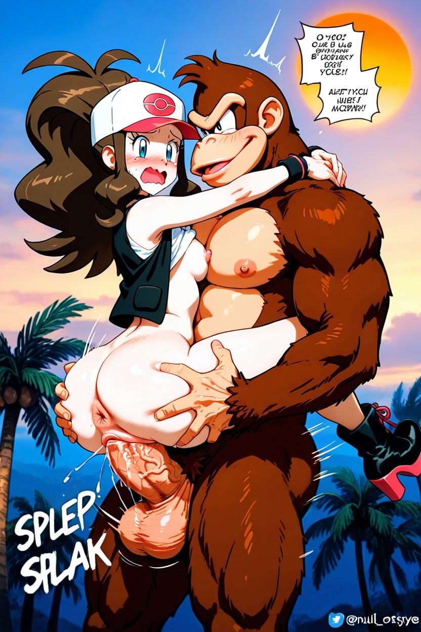 Culo Pequeño, Lace Choker, Donkey Kong Hentai IA