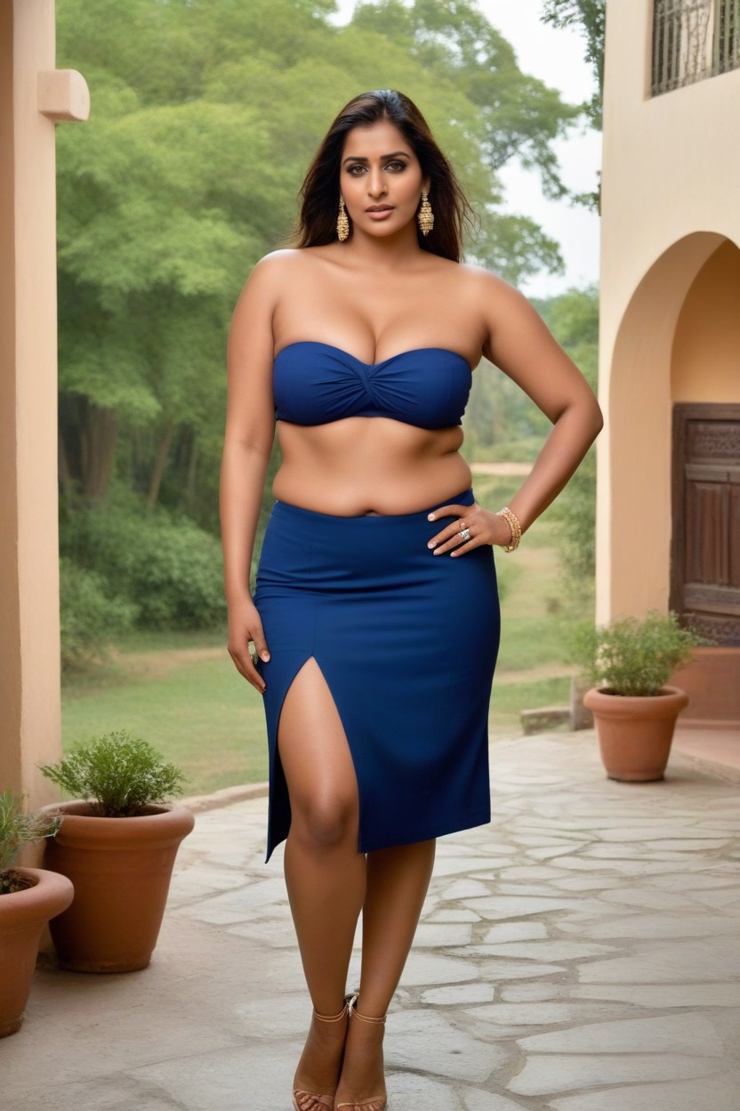 Thighs Exposed Clearly, Tall Milf, Indian Milf AI Porn