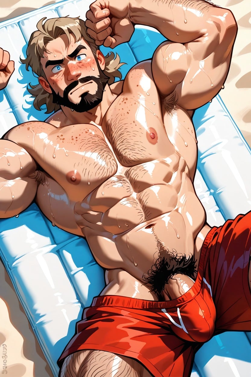 Body Fat, Bleu Eyes, Squeezable Porno gay IA